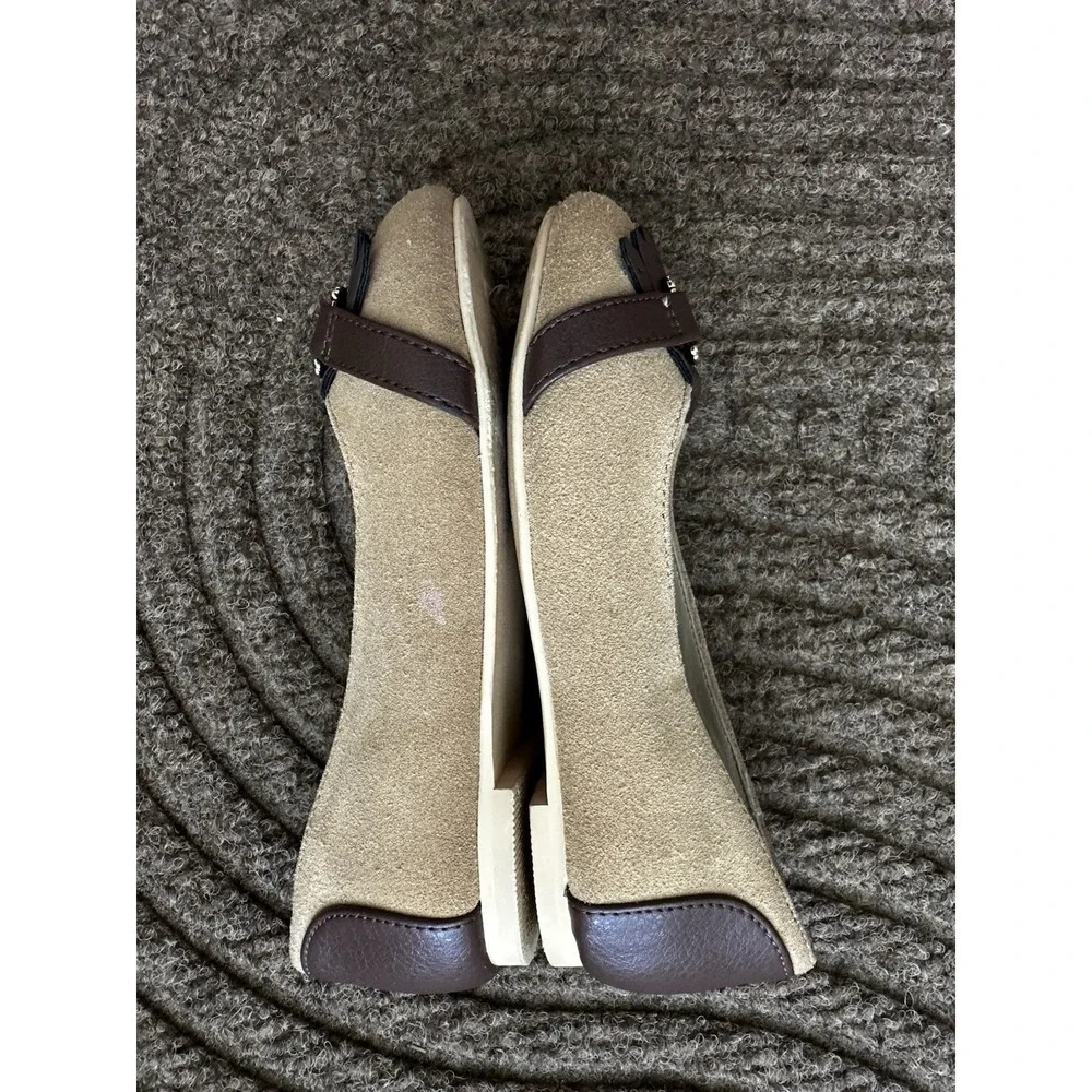 Janie and Jack Suede Bridle Bit Brown and Tan Loafers/Flats Quiet Lux Equestrian